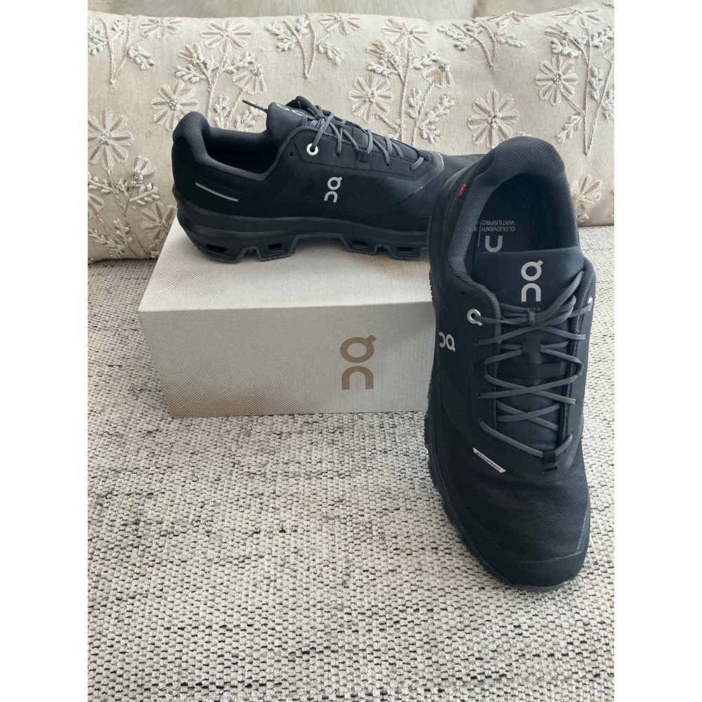 On Running Cloudventure Waterproof Mens Trail Shoes Black 32.99253 Size 11